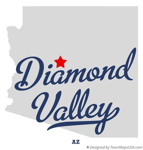 Map of Diamond Valley, AZ, Arizona