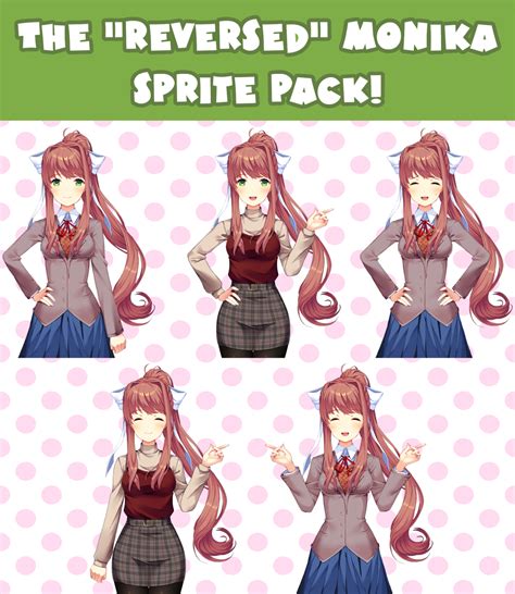 Doki Doki Literature Club Sprites Monika Each Otosection