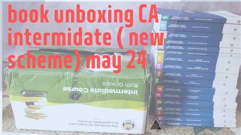 CA Inter Book Unboxing New Scheme For May 24 YouTube