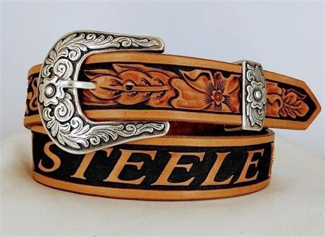 Lone Tree Leather Works Custom Features For Hand Tooled Leather Belts