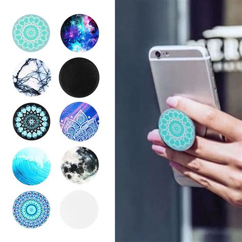 Universal Popsocket Style Phone Holder Grip Stand Tablet Car Case For