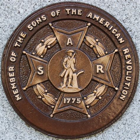 Sons Of The American Revolution Plaque On A Gravestone Flickr