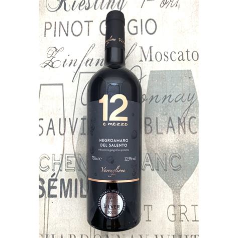 Vinho 12 E Mezzo Negroamaro Vinhos Mundi