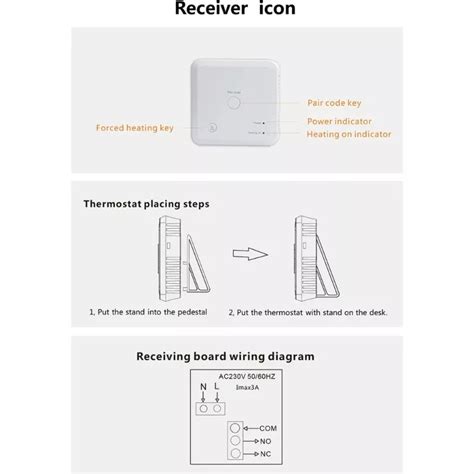 Tuya Wifi Rf Smart Thermostat Switch Temperature Controller For Wall Mounted Boiler Water Floor