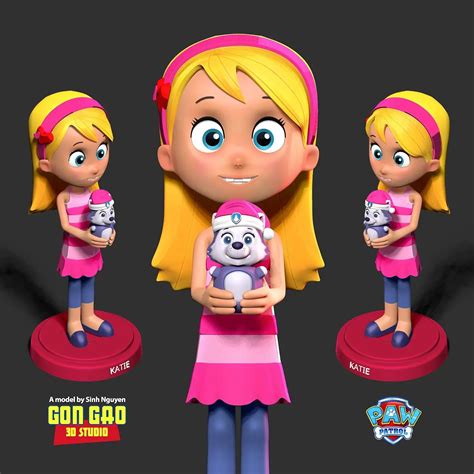 Katie Paw Patrol Fanart 3d Models Download Creality Cloud