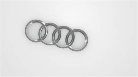 Audi logo 3D model 3D printable | CGTrader