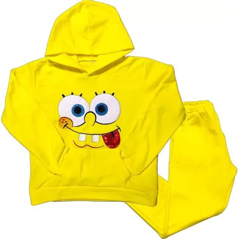 Conjunto Pants Y Sudadera De Bob Esponja Ni O Ni A Env O Gratis