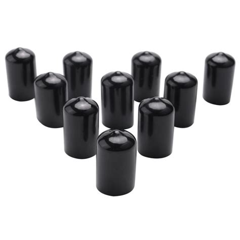 Rubber End Caps ID PVC Round Tube Bolt Cap Cover Screw Thread