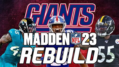 Rebuilding The New York Giants Madden Franchise Mode Youtube