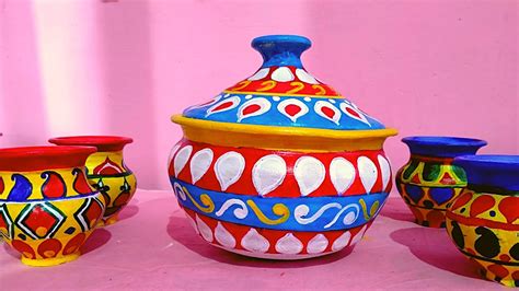 Wedding Matka Paintingbeautiful Matka Design Step By Stepbengali