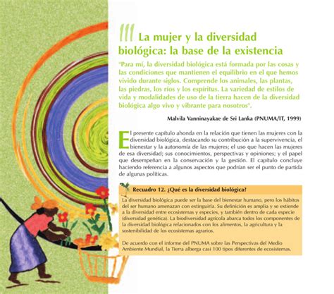 La Mujer Y La Diversidad Biol Gica La Base De La Existencia