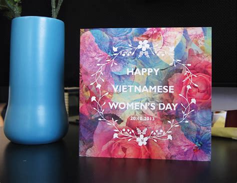 Vietnamese women's day greeting card on Behance