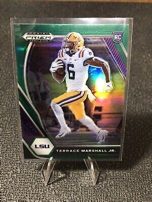 Panini Prizm Draft Picks Terrance Marshall Jr Green Prizm Lsu