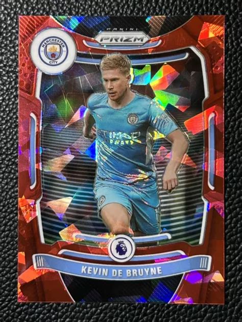 2021 22 PANINI PRIZM Premier League Kevin De Bruyne Red Ice Prizm 12