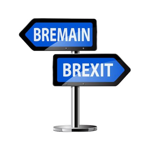 Premium Vector Brexit British Referendum Concepts Symbol On Sign