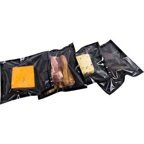 Vacuum Sealer Bags Metallic Black Foil Vacuum Pouches For Food