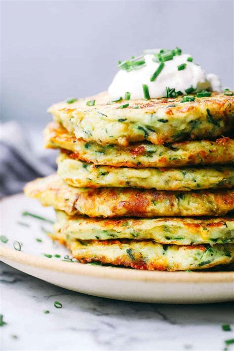 Cheesy Zucchini Fritters The Recipe Critic