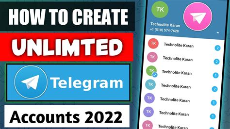 How To Create Unlimited Telegram Account Without Number UNLIMITED