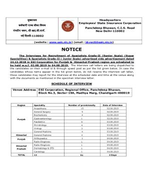 Fillable Online Specialities Specialists Grade II Junior Scale