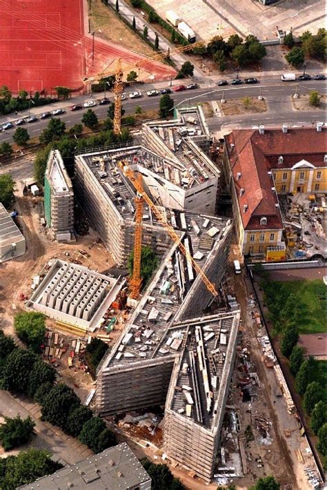 Berlin von oben Museums Gebäude Ensemble Jüdisches Museum an der