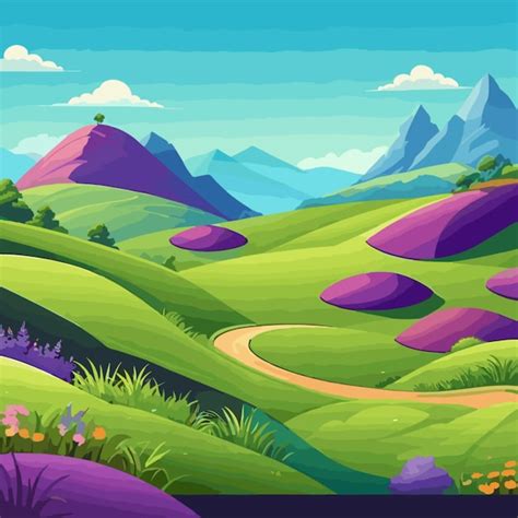 Premium Vector Rolling Hills