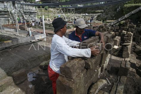 Pembangunan Candi Perwara Kedulan Antara Foto