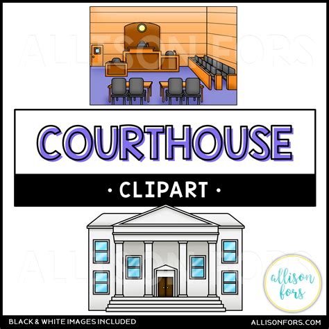 Courthouse & Courtroom Clip Art | Allison Fors, Inc.