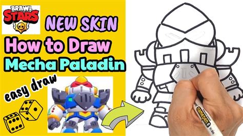 HOW TO DRAW Mecha Paladin Brawl Stars New Skin YouTube