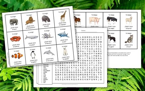 Free spanish animals worksheet, Download Free spanish animals worksheet ...