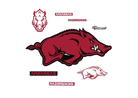 Small Arkansas Razorbacks Teammate Logo Decal | Shop Fathead® for ...