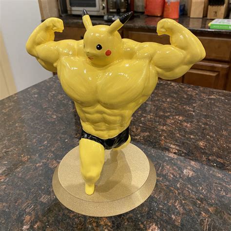 D Print Of Ultra Swole Pikachu By Dbearnicorn