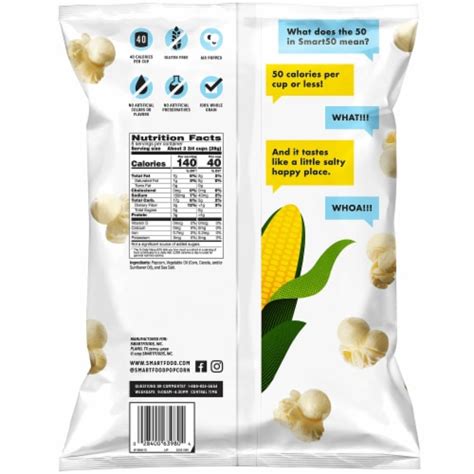 Smartfood® Smart 50™ Sea Salt Flavored Popcorn, 5 oz - Kroger