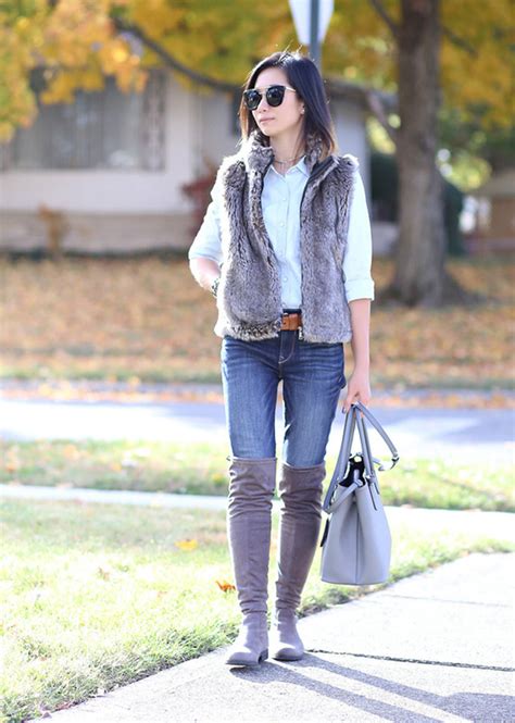 Fresh Ways To Wear A Faux Fur Vest Stylecaster