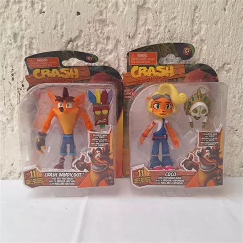 Crash Bandicoot Y Coco Con M Scaras Originales Mercadolibre