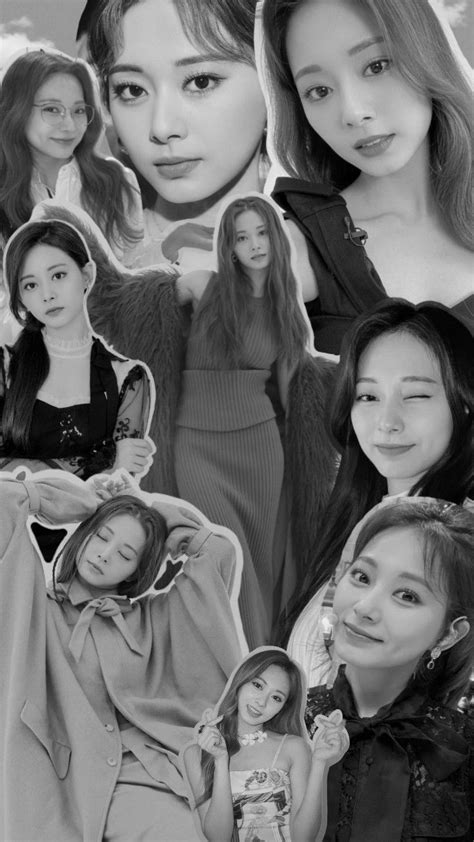 Twice Tzuyu Black And White Wallpaper Tzuyu Wallpaper Black