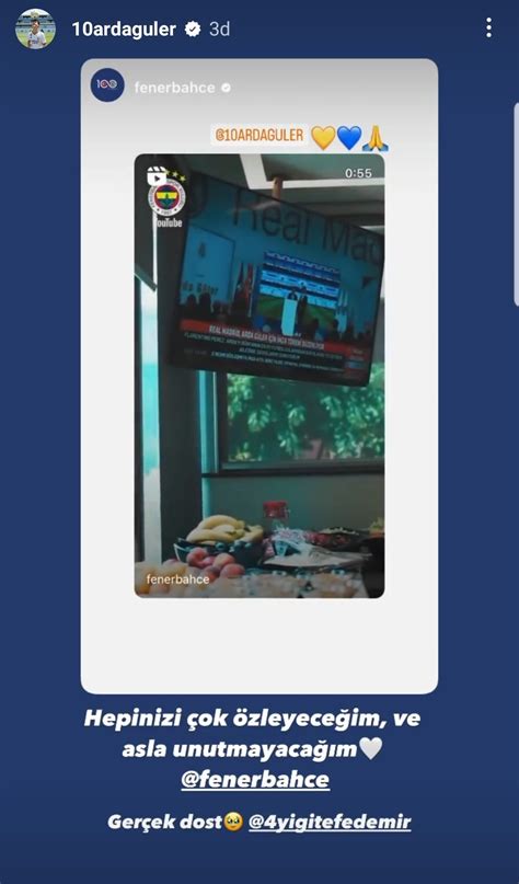 Fener Global on Twitter Arda Güler den Fenerbahçe paylaşımı https