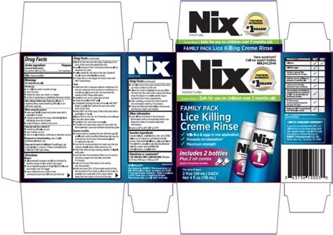 Nix Shampoo Package Insert Prescribing Information