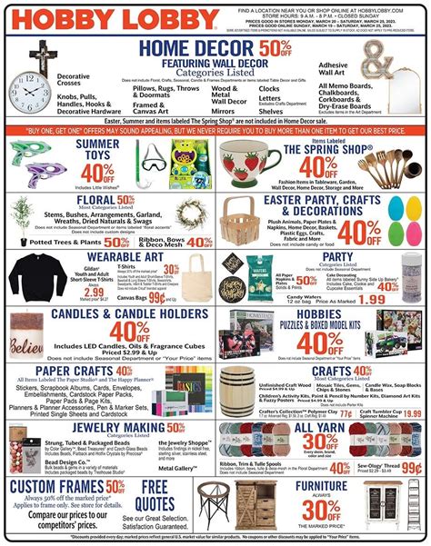 Hobby Lobby Weekly Ad Sales This Week Hobby Lobby