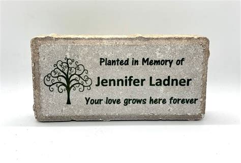 Memorial Plaque Memorial Tree Plaque Planted in Memory of | Etsy