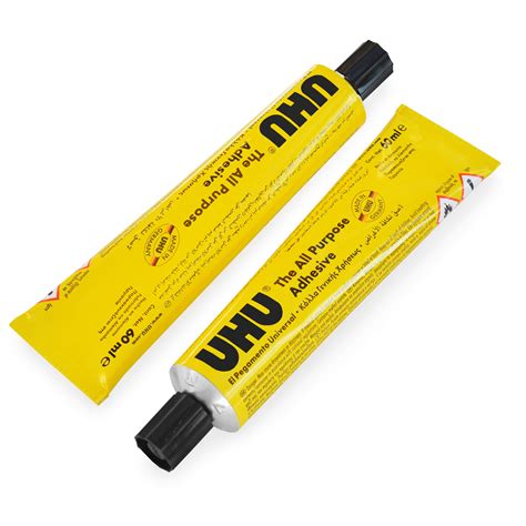 Uhu All Purpose Adhesive Glue 60ml Pack Of 2 Tubes Uk