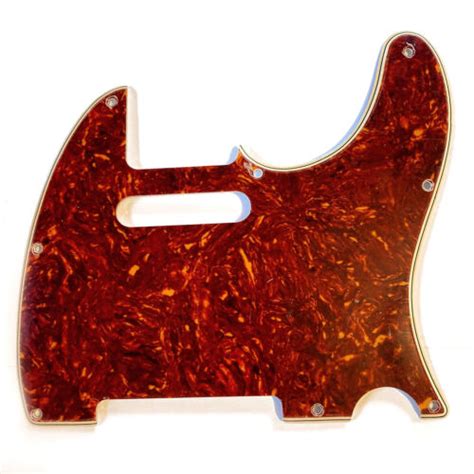 New Celluloid 4 Ply WIDE BEVEL Tortoise Telecaster Pickguard W Relic