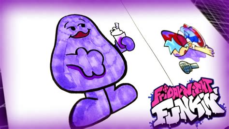 Dibujo Friday Night Funkin VS Grimace Shake McDonald Tiktok The