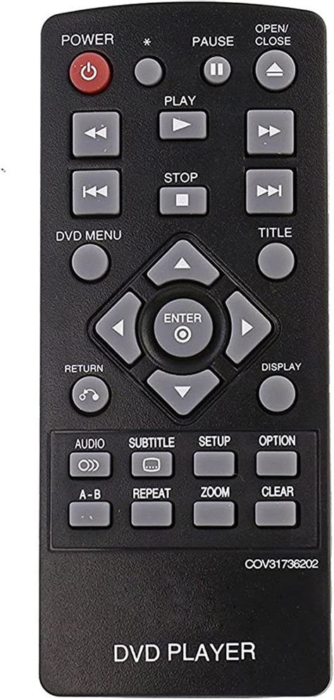 Allimity Cov Remote Control Replaced For Lg Dvd Player Dp