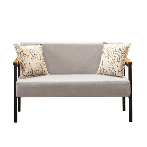 Poltrona Lugares Estilo Industrial Minas Linho Nude MadeiraMadeira