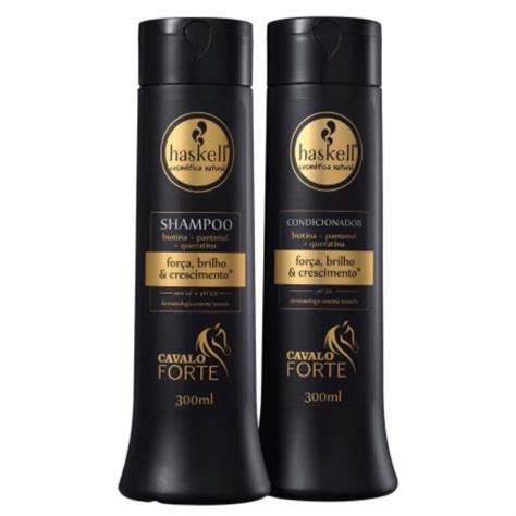 Kit Shampoo Condicionador Cavalo Forte Haskell 300ml Shopee Brasil