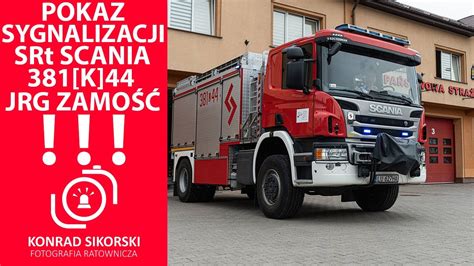 Pokaz sygnalizacji 381 L 44 Scania P450 SRt PS Szczęśniak YouTube