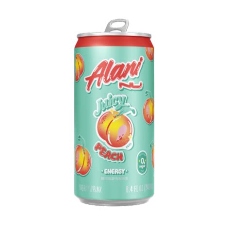 Alani Nu Zero Sugar Juicy Peach Energy Drink Can 8 4 Fl Oz Kroger