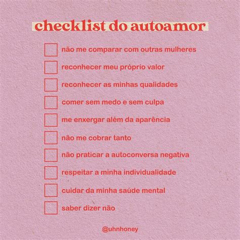 Checklist Do Autoamor