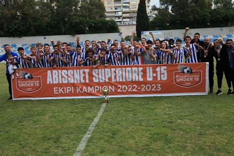 Tirana U 15 shpallet kampione e Abissnet Superiore për sezonin 2022