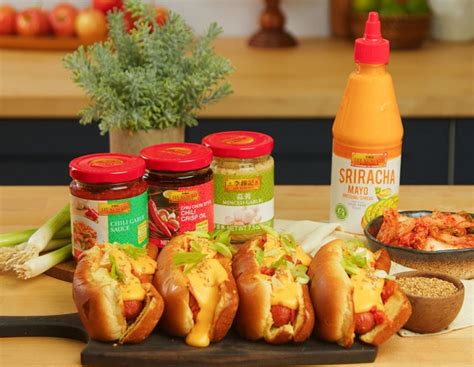 Cheesy Kimchi Hot Dogs Recipes Lee Kum Kee Home Usa